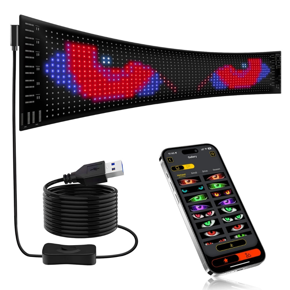 Écran LED Programmable pour Voiture